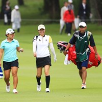 新垣比菜 2018年 日本女子オープンゴルフ選手権競技 最終日 畑岡奈紗
