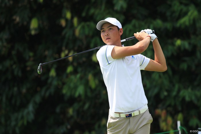 首位と3打差の7位につけるミンウ・リー 2018年 アジアパシフィックアマチュアゴルフ選手権 2日目 ミンウ・リー