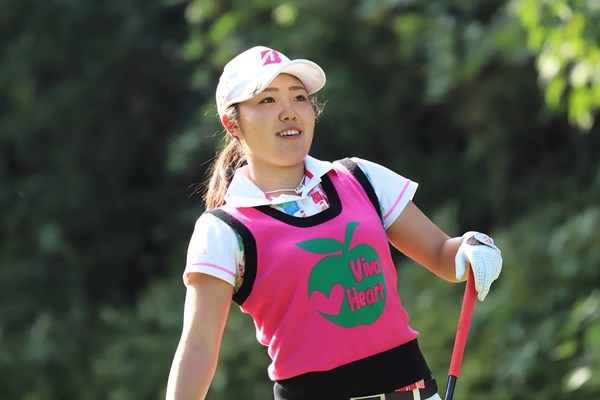 2018年 京都レディースオープン 初日 古江彩佳 アマチュアの古江彩佳が首位タイで発進した（提供：日本女子プロゴルフ協会）