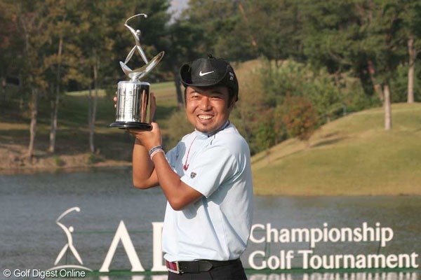 2005年 ABCチャンピオンシップゴルフトーナメント 最終日 片山晋呉 最終18番でイーグルを奪取し、激戦に終止符を打った片山晋呉