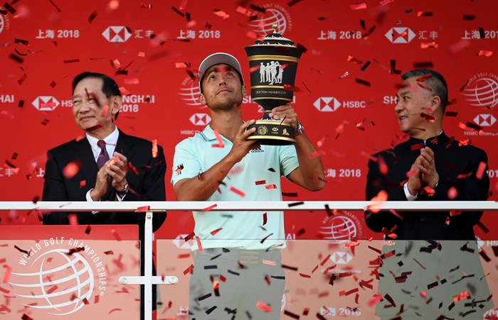 自身初のWGCタイトルを中国で決めたザンダー・シャウフェレ (Ross Kinnaird/Getty Images) 2019年 WGC HSBCチャンピオンズ 最終日 ザンダー・シャウフェレ