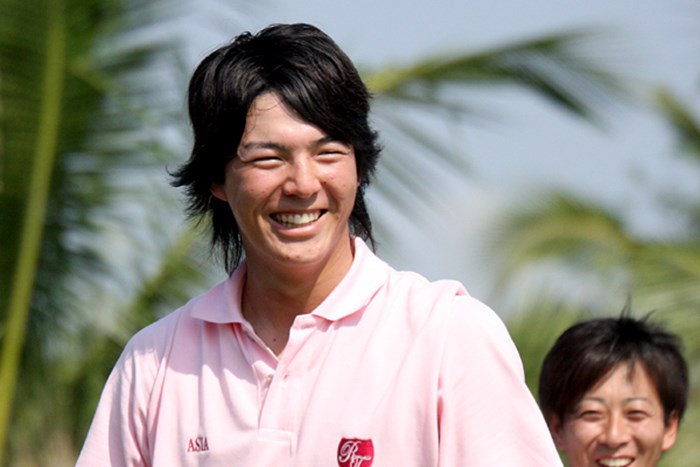今シーズン初戦の「ザ・ロイヤル・トロフィー」では多くの笑顔が見られた石川遼。今年も大活躍の予感！ 2010年 プレーヤーズラウンジ 石川遼 