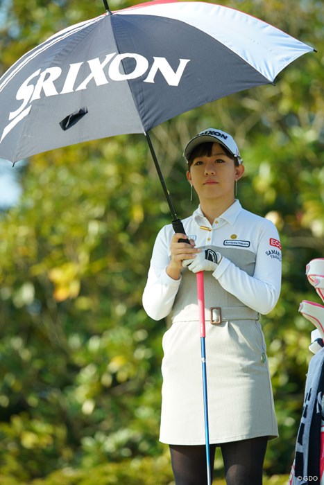 昼間は日傘が必要なほどの、南国宮崎の強い日差し。 2018年 LPGAツアー選手権リコーカップ 3日目 香妻琴乃