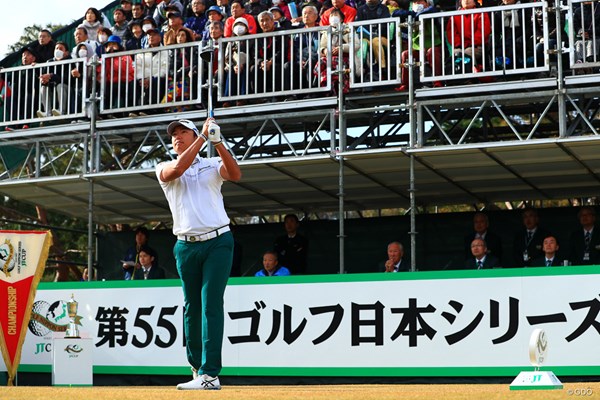 2018年 ゴルフ日本シリーズJTカップ 初日 出水田大二郎 出水田大二郎は「66」でプレーし、4アンダー2位で終えた