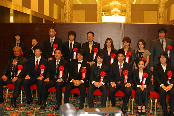 2010年 第44回ビッグスポーツ賞表彰式 石川遼 2009年に活躍した他種目のスポーツ選手たちが勢ぞろい