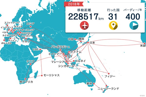 川村昌弘マップ 1年で約23万kmの旅。31カ国に立ち寄りました