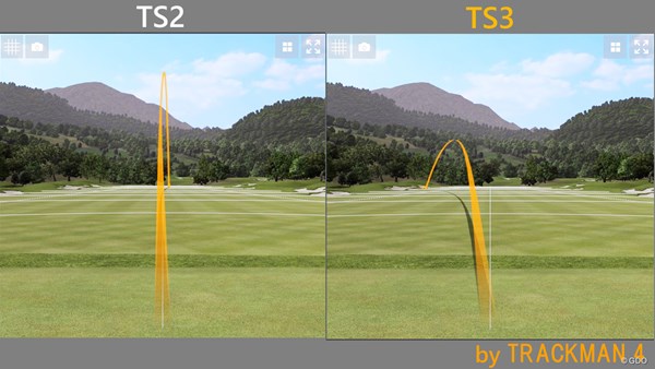 タイトリスト TS3 フェアウェイウッド／ヘッドスピード別試打 TS2と比べて左へのミスヒットが頻出