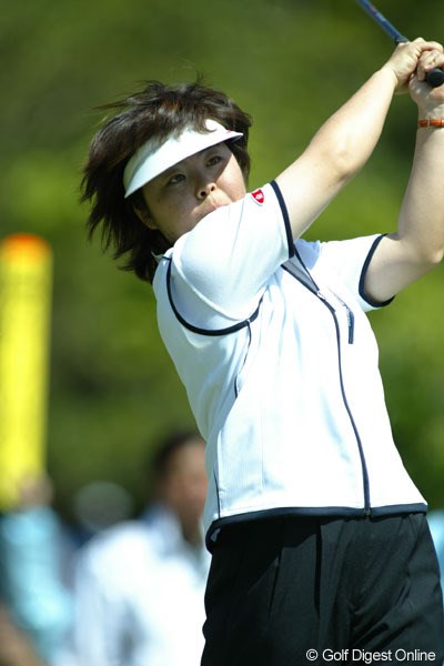2004年 ゴルフ5レディスプロゴルフトーナメント 最終日 不動裕理 27歳でツアー通算30勝目を飾った不動裕理（写真はダイキンオーキッド時のもの）