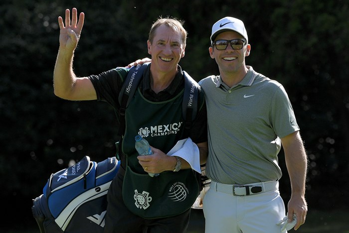 ケーシー（右）とキャディのマクラーレン氏※撮影は大会初日(Stan Badz/PGA TOUR) 2019年 WGCメキシコ選手権 初日 ジョン・マクラーレン ポール・ケーシー
