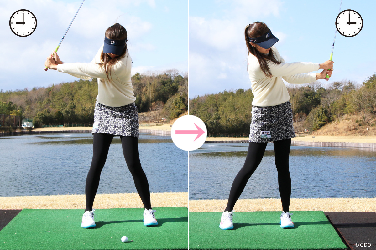 右から左への体重移動の感覚をつかむ Gdo ゴルフレッスン 練習