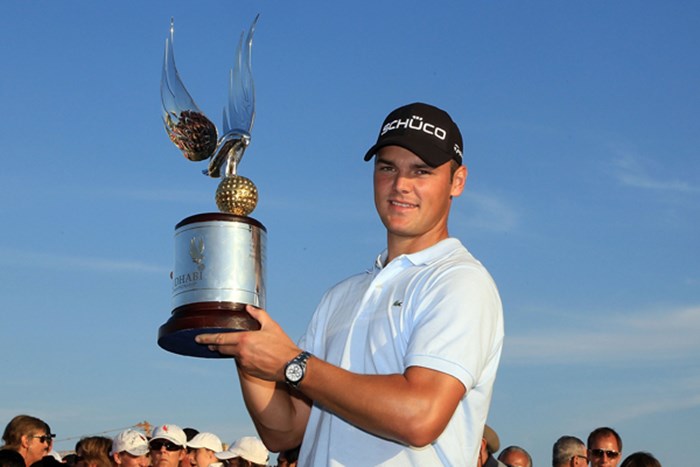 今大会に相性の良いM.カイマーが、2008年以来となる大会2勝目を飾った（David Cannon /Getty Images） 2010年 アブダビゴルフ選手権 最終日 マーティン・カイマー