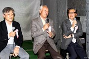 （左から）佐藤信人、青木功JGTO会長、宮本卓氏