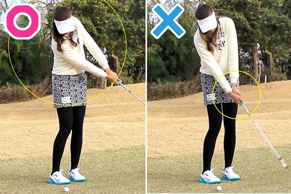 アプローチで右手首の角度を保つには エイミー コガ 女子プロレスキュー Gdo ゴルフレッスン 練習