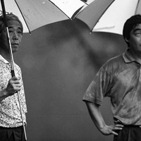 中部銀次郎（左）は生前、多くの一般アマチュアともゴルフをともにした。右は若かりし日の三田村昌鳳氏 中部銀次郎