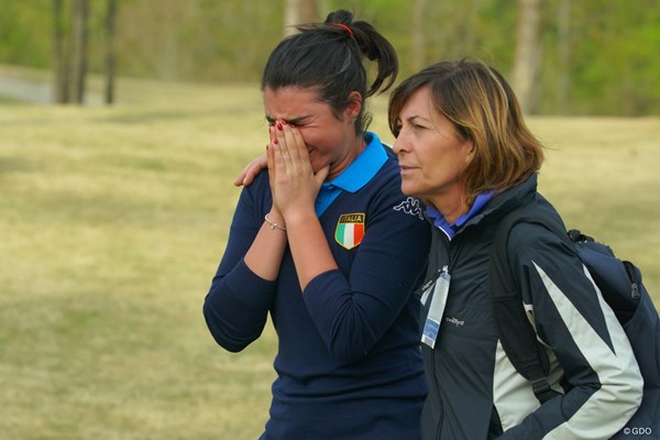2019年 オーガスタナショナル女子アマチュア 2日目 アレシア・ノビリオ 悲劇の脱落者となったアレシア・ノビリオは涙を流した