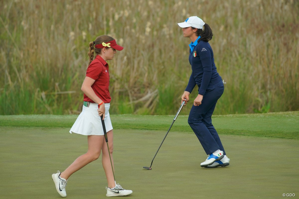 2019年 オーガスタナショナル女子アマチュア 2日目 アイノワ・オラーラ アレシア・ノビリオ