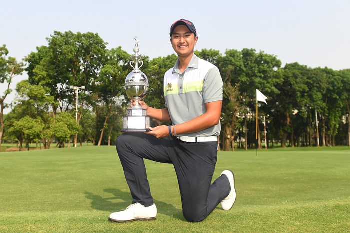 ルーキーで20歳のS.ケーオカンジャナがツアー初優勝を飾った（Arep Kulal/Getty Images） 2019年 バングラデシュカップゴルフオープン 最終日 サドム・ケーオカンジャナ