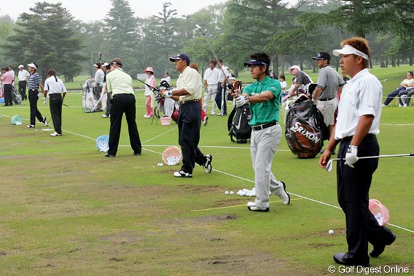 2005年 日本ゴルフツアー選手権 宍戸ヒルズカップ 全英オープン出場を決めた藤田寛之（左）と高山忠洋