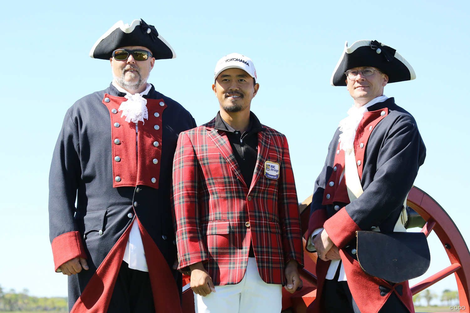 小平智 「マスターズ」翌日に前年優勝大会で始球式