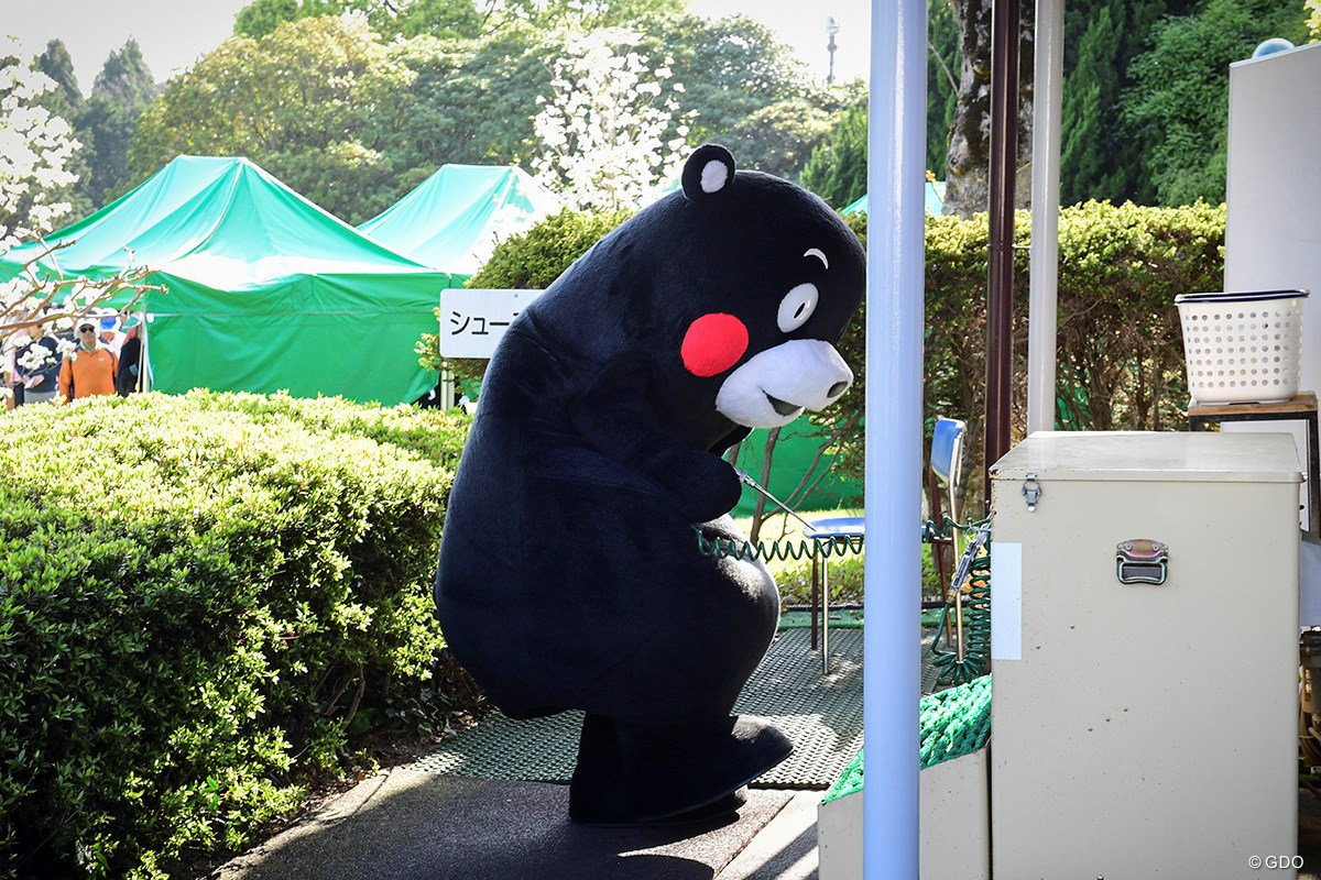 2019年 KKT杯バンテリンレディスオープン 初日 くまモン