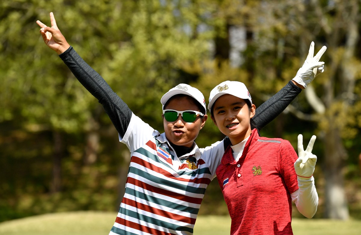 2019年 アジアパシフィック女子アマチュア選手権 事前 タイの二人