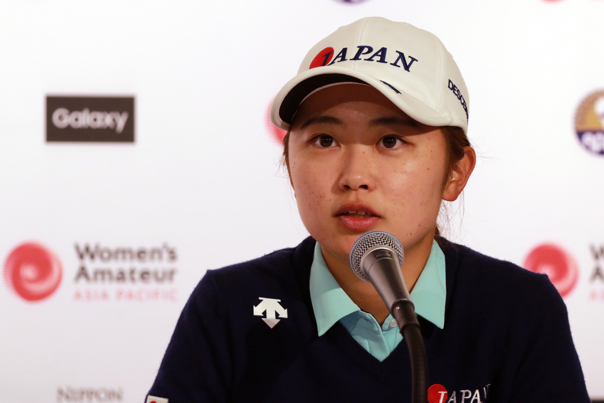 公式会見では英語にも挑戦 安田祐香「ちょっとでもしゃべりたいなと」アジアパシフィック女子アマ