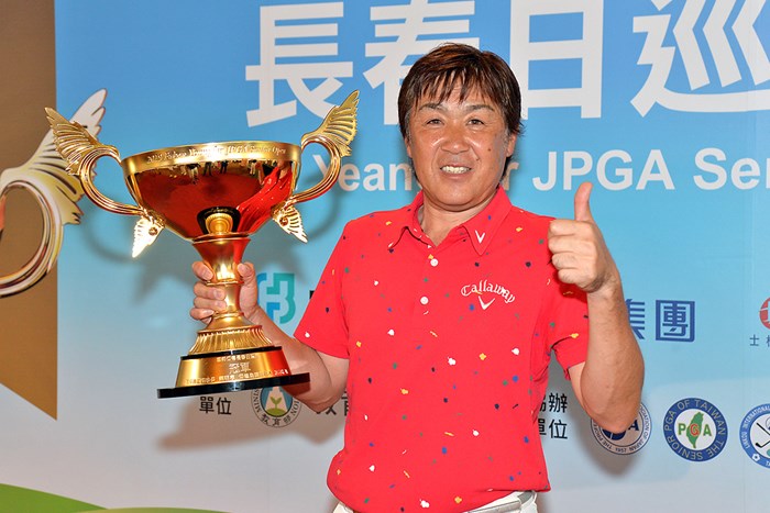 台湾でシニア初優勝を飾った溝口英二 （※大会提供） 2019年 フーボン・ヨートク シニアカップ 最終日 溝口英二