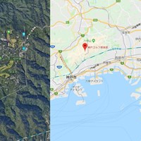 神戸ゴルフ倶楽部は神戸市灘区の六甲山の中に。山道を上るのはホントに大変 ※画像はGoogleマップから 神戸ゴルフ倶楽部
