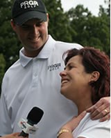 2005年 プレーヤーズラウンジ デビッド・スメイル 妻・シェリーさんと一緒にインタビューに答えるデビッド・スメイル