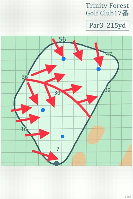終盤の難関パー3 オーガスタ並み の傾斜を読め Pgaツアー 米国男子 Gdo ゴルフダイジェスト オンライン