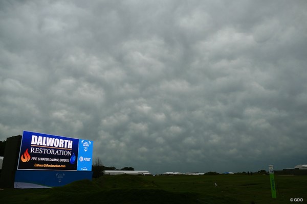 2019年 AT＆Tバイロン・ネルソン選手権 事前 コース 午後に雨は止んだが、ぶ厚い雲がかかった