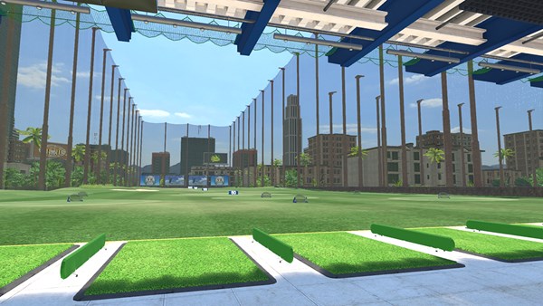 「みんなのGOLF VR」練習場画像 無料体験版では「練習場」モードで遊ぶことができる（画像提供:Sony Interactive Entertainment Inc.）