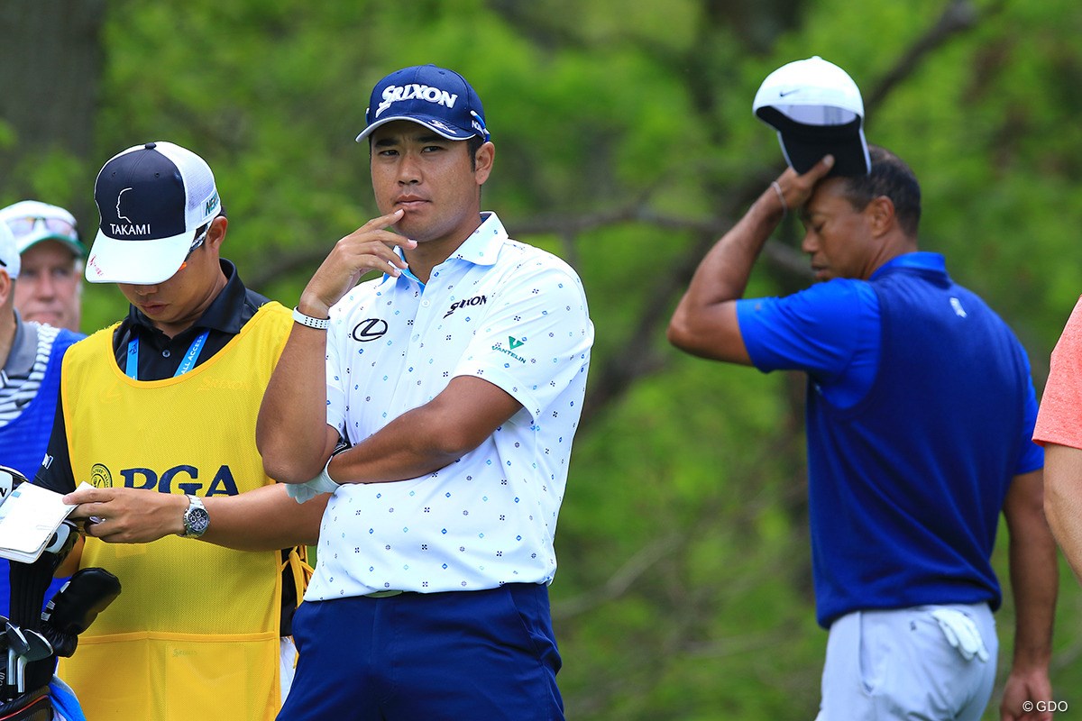 2019年 全米プロゴルフ選手権 初日 松山英樹＆タイガー・ウッズ
