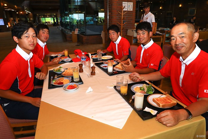 朝食 2019年 トヨタ ジュニアゴルフワールドカップ 3日目 日本男子