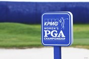 2019年 KPMG女子PGA選手権 初日 看板