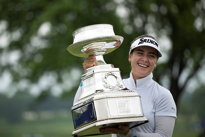 ハンナ・グリーンはメジャー制覇で世界ランキング急浮上（Star Tribune via Getty Images） 2019年 KPMG女子PGA選手権  最終日 ハンナ・グリーン