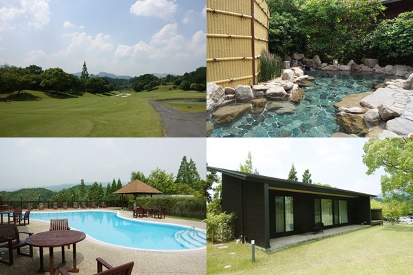 榊原温泉ゴルフ倶楽部 アクティビティ 東京ドーム29個分の敷地に温泉、屋外プール、ヴィラなどを備える