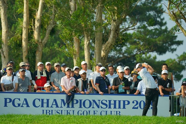 2019年 日本プロゴルフ選手権大会  初日 石川遼 鹿児島での男子ゴルフツアー開催は15年ぶり。石川遼は1日遅れでスタートした