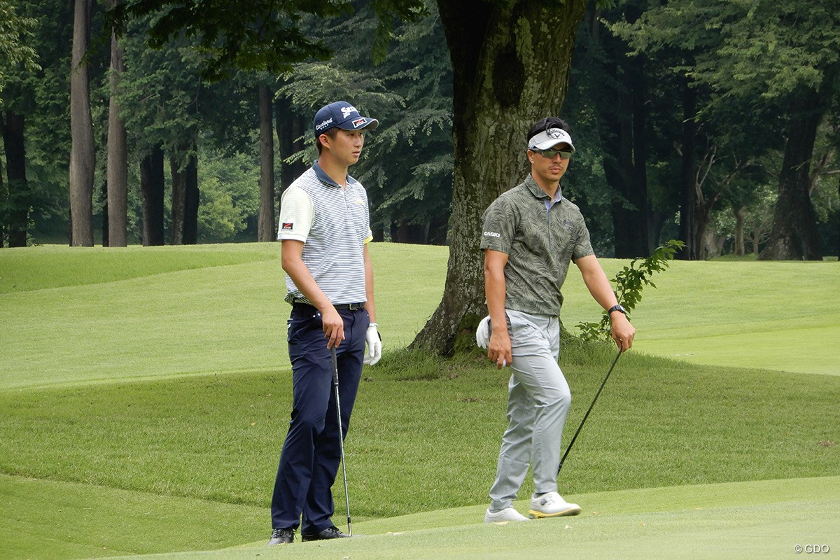 2019年 ひかりTV 4K・FUNAI ダブルスゴルフ選手権 石川遼（右）＆星野陸也