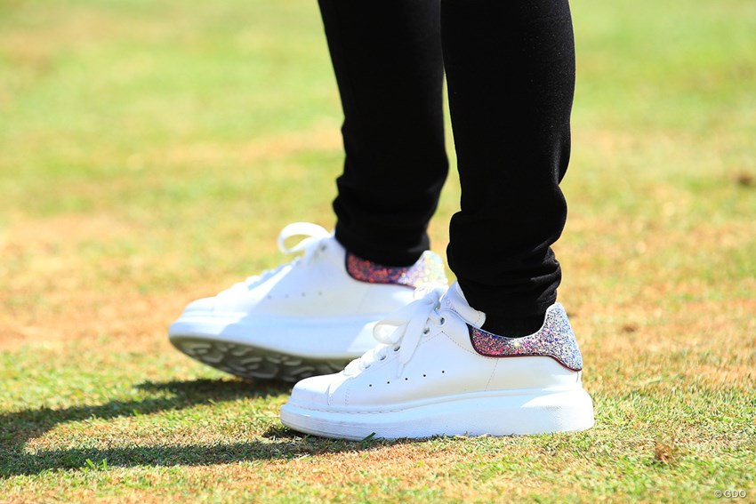 さすが世界の藍ちゃん スニーカーめちゃ可愛いんですけど 19年 エビアン選手権 事前 宮里藍 フォトギャラリー Gdo