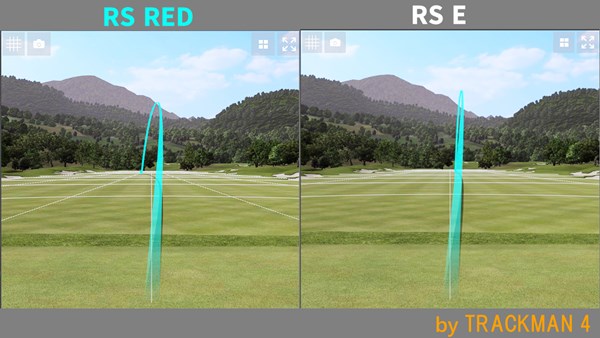 RS RED ドライバー／ヘッドスピード別試打 それほど大きなミスではないが、「RS E」と比べるとつかまる回数は多かった