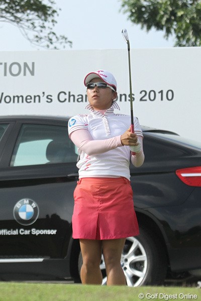 2010年 HSBC女子チャンピオンズ初日 有村智恵 明日こそはバーディを獲りたい！有村智恵