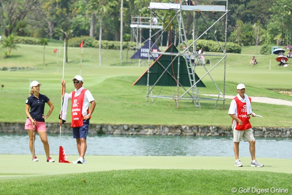 2010年 HSBC女子チャンピオンズ3日目 上田桃子とテリー