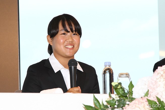 2016年 畑岡奈紗 プロ転向表明会見 畑岡奈紗