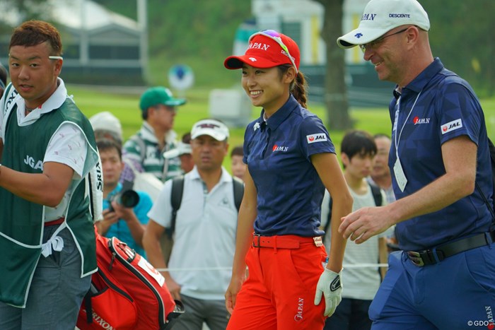 アマチュアでのメジャー制覇を是非見たいですね。 2019年 日本女子オープンゴルフ選手権 事前 安田祐香