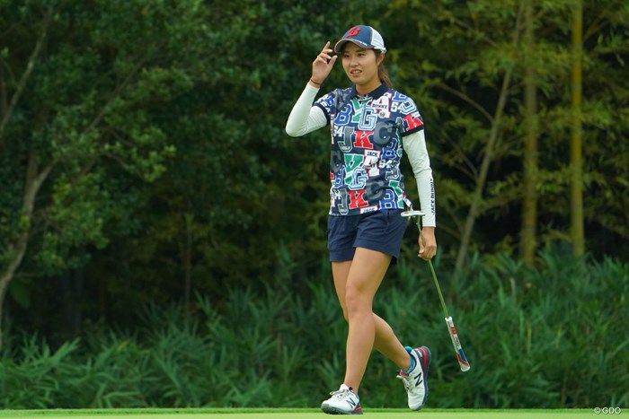 8番、ナイスバーディ！！！ 2019年 日本女子オープンゴルフ選手権 初日 大里桃子