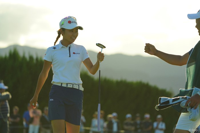 アマチュアの安田祐香はローアマが見える位置で予選通過した 2019年 日本女子オープンゴルフ選手権  2日目 安田祐香
