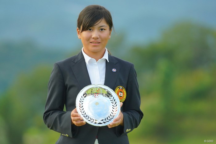 9位でローアマチュアに輝いた梶谷翼 2019年 日本女子オープンゴルフ選手権 最終日 梶谷翼