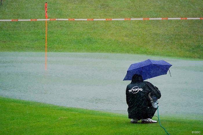 散水している訳ではありません 2019年 スタンレーレディスゴルフトーナメント 初日 カメラマン