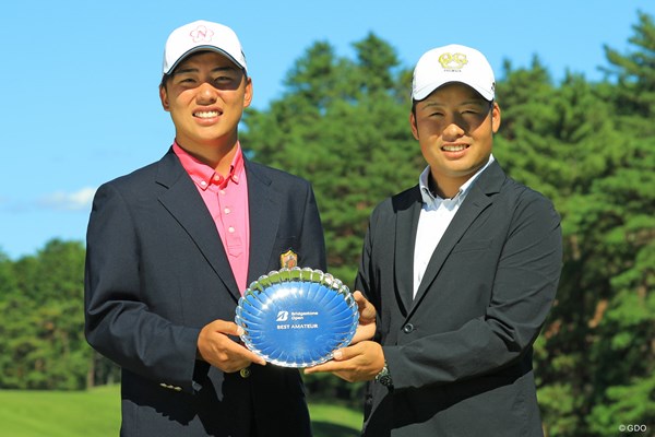 2019年 ブリヂストンオープンゴルフトーナメント 最終日 清水大成 砂川公佑 ベストアマを分け合った、同スコアの2人。
